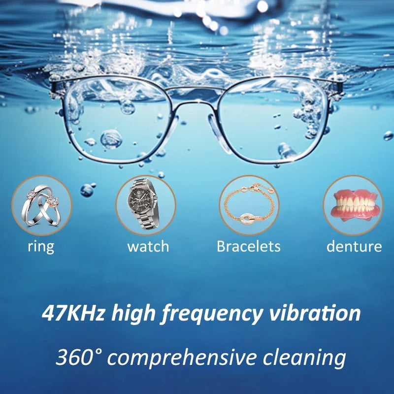 BALASHOV Ultrasonic Cleaner for Glasses & Jewelry – 400ml Ultrasonic Cleaner Axl