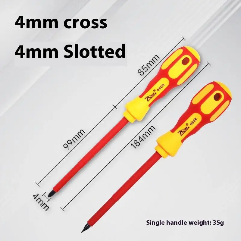 Insulated Screwdriver 1000V – Phillips & Flat CR-V Hand Tool Insulated Screwdriver Axl