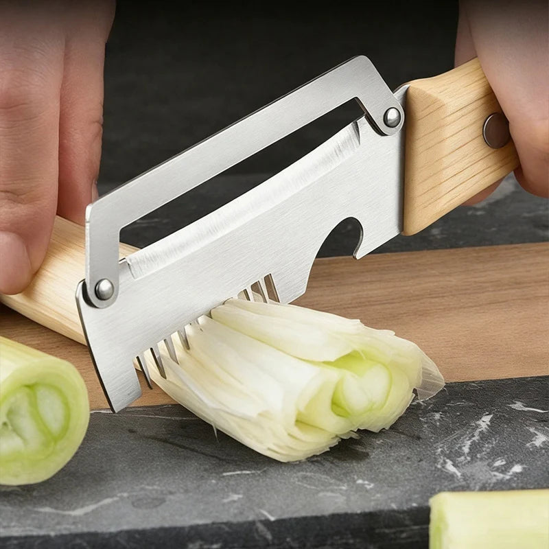 Stainless Steel Vegetable Peeler with Wooden Handle Vegetable Peeler Axl