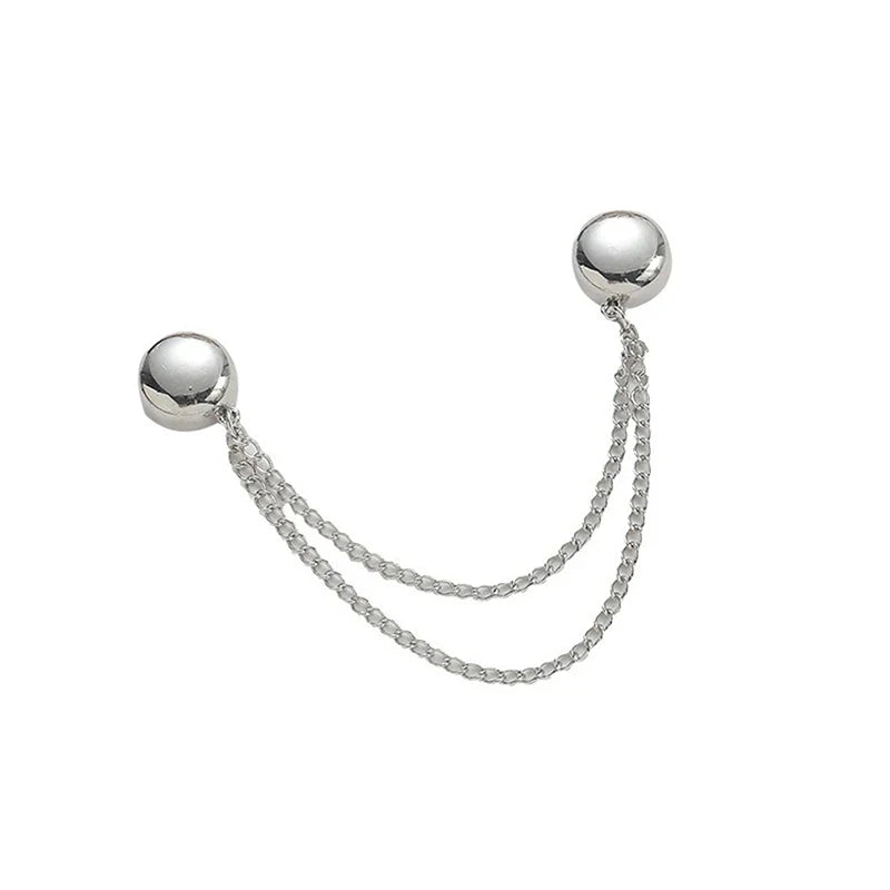 2Pcs Magnetic Clothes Clips – Chain Metal Garment Fastener Garment Fastener Clips Axl