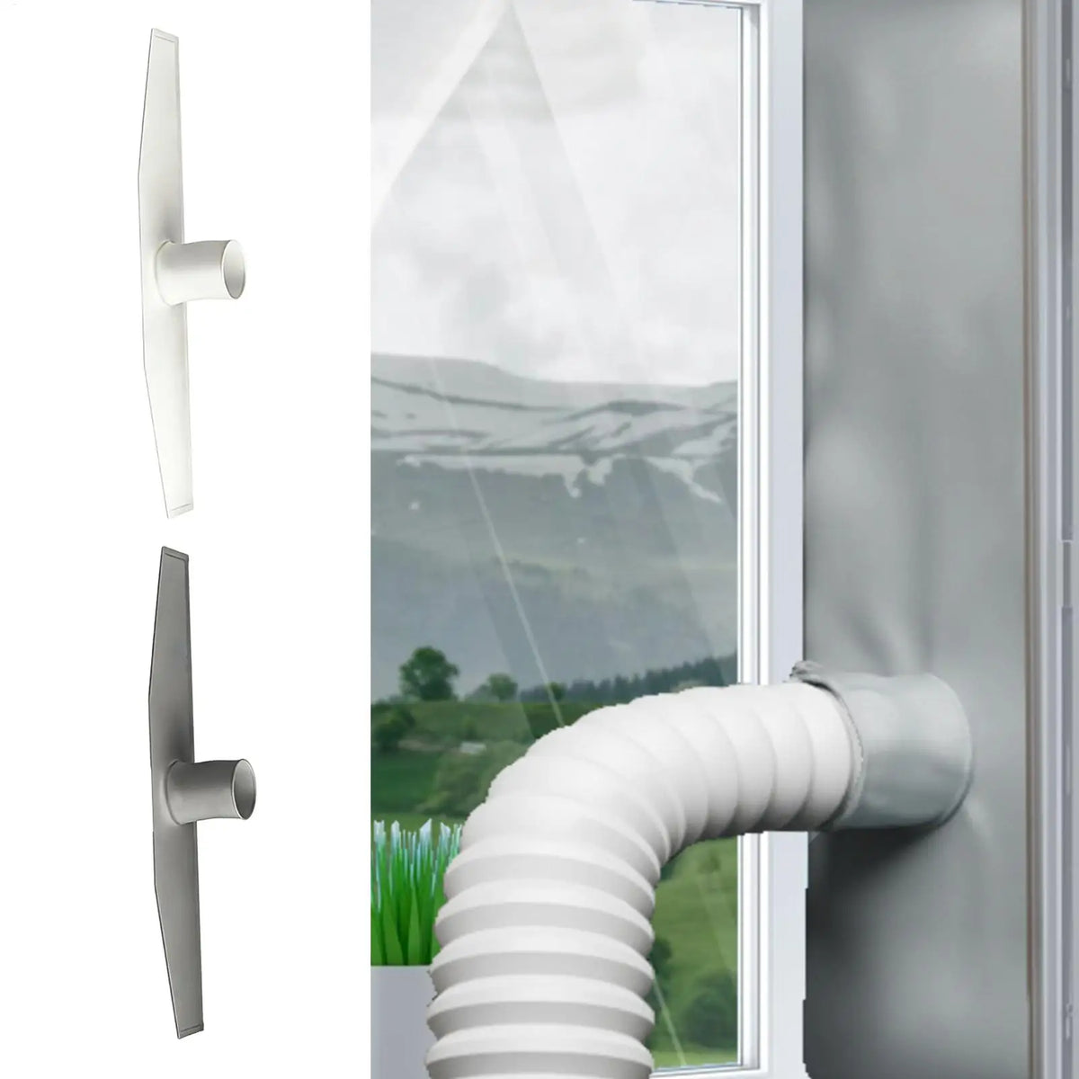 Portable AC Window Seal Vent Kit – HVAC Guard for Casement Windows AC Window Seal Kit Axl