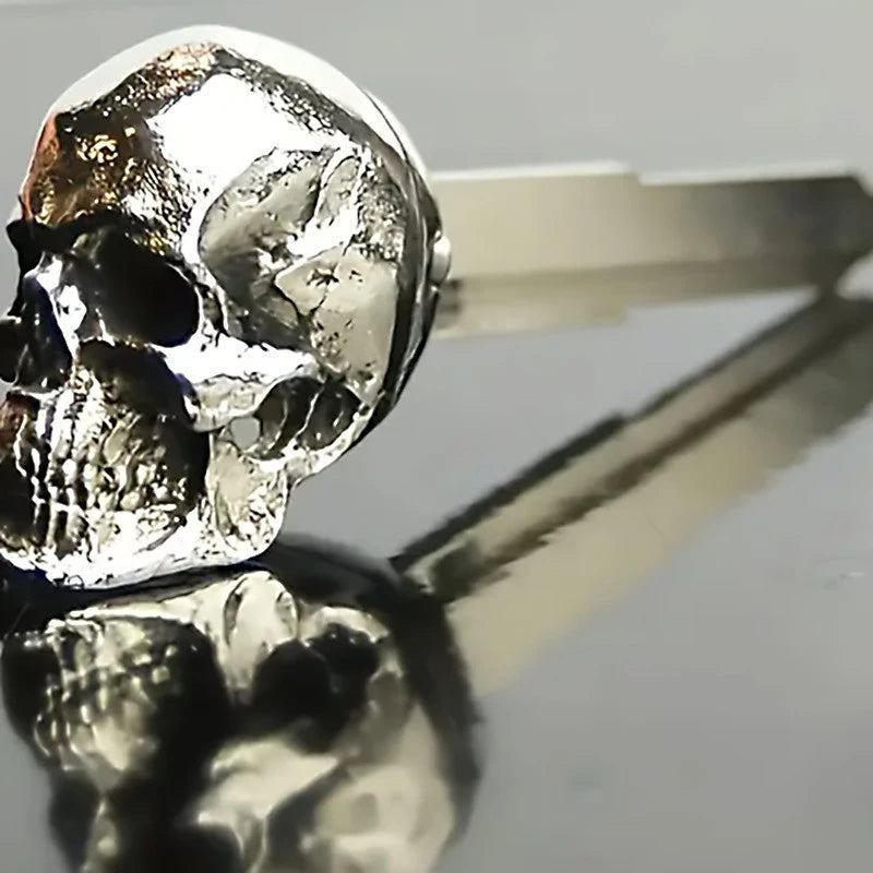 Metal Skull Motorcycle Key Cover – Universal Alloy Key Cap Motorcycle Key Cover Axl