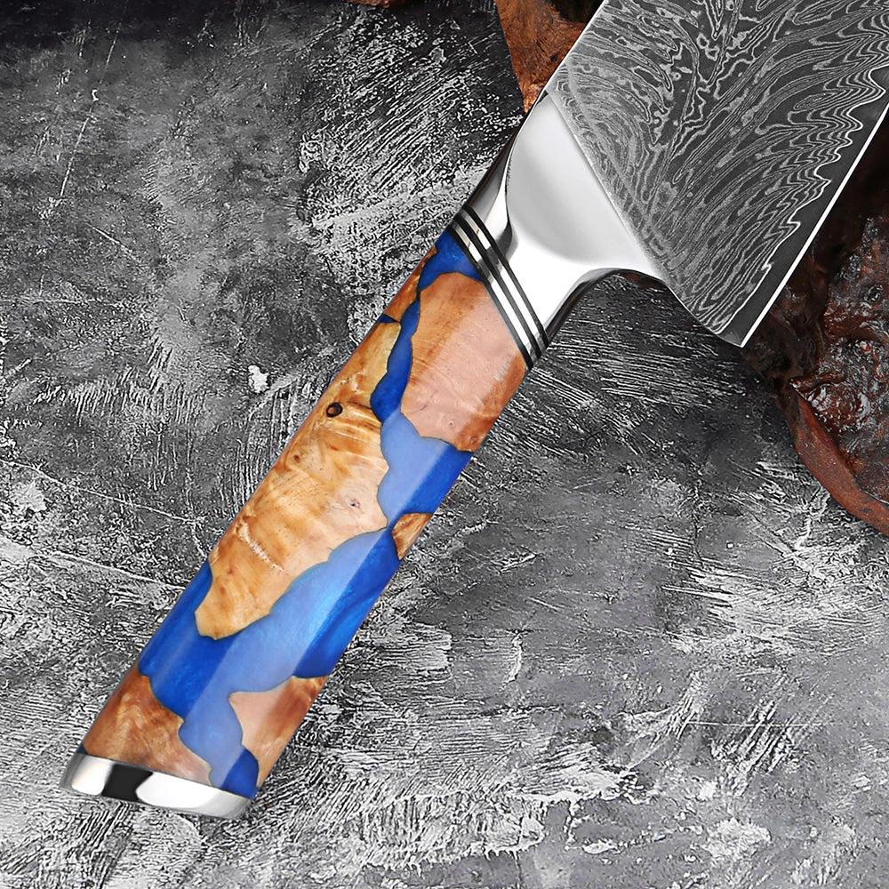Kiritsuke Chef Knife 8" – VG10 Damascus Steel | XITUO Damascus Chef Knife Axl
