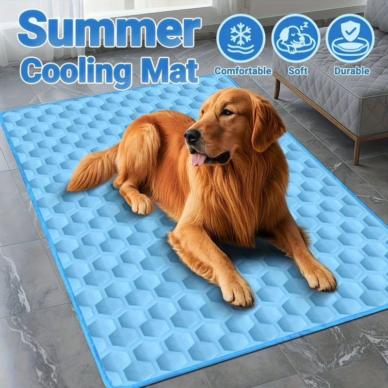 Pet Cooling Mat for Cats & Dogs – Breathable Lightweight Pad Pet Cooling Mat Axl