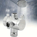 3-Way Bathroom Faucet Splitter – ABS Shower Arm & Spray Adapter Faucet Splitter Adapter Axl Silvery