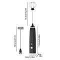 Rechargeable Handheld Milk Frother Wand | Electric Foam Maker Milk Frother Wand Axl black