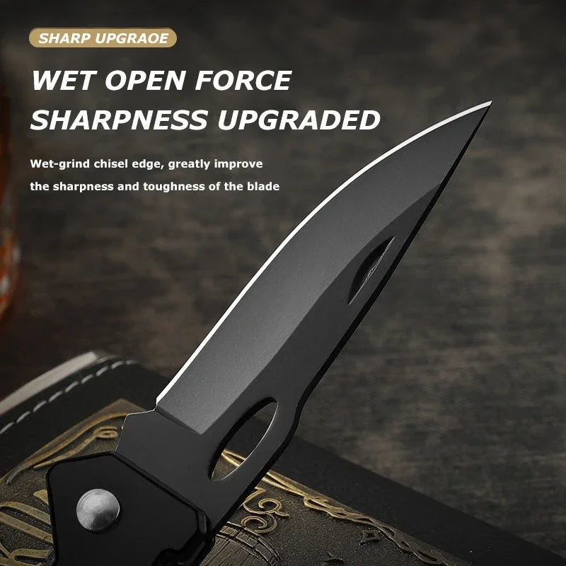 PLYS All-Steel EDC Folding Pocket Knife – Carbon Steel Blade Folding Pocket Knife Axl