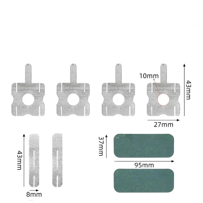 8Pcs Nickel Strip Tabs for 18650 DIY Battery Pack Spot Welding Battery Nickel Strip Tabs Axl one size