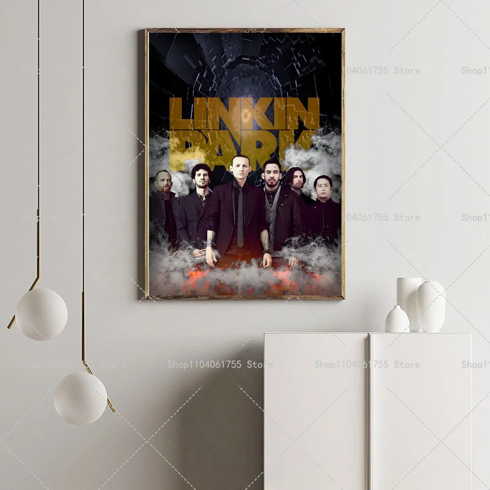 Rock Band Wall Poster – Self-Adhesive Waterproof Art Sticker Wall Art Poster Axl
