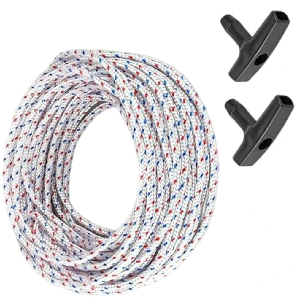 Recoil Starter Rope & Handle Set for GX160 Lawn Mower Starter Rope Kit Axl