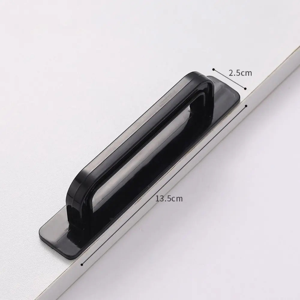 Self-Adhesive Cabinet Drawer Handles – No-Drill Door Knobs Cabinet Door Handle Axl black-Large