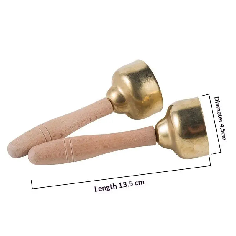 Kids Handbell Pair – Percussion Instrument for Music Class Kids Percussion Bells Axl D