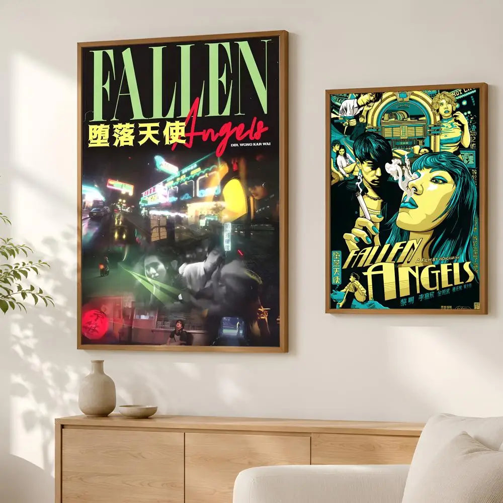 Fallen Angels Movie Poster – Self-Stick HD Waterproof Wall Art Movie Wall Poster Axl