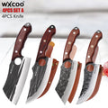 WXCOO Boning Knife Set – Stainless Steel Wood Handle Boning Knife Set Axl 4PCS SET A