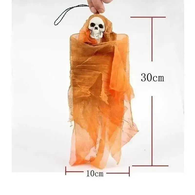 Halloween Hanging Ghost Skull Ornament – Haunted House Prop Halloween Hanging Ornament Axl