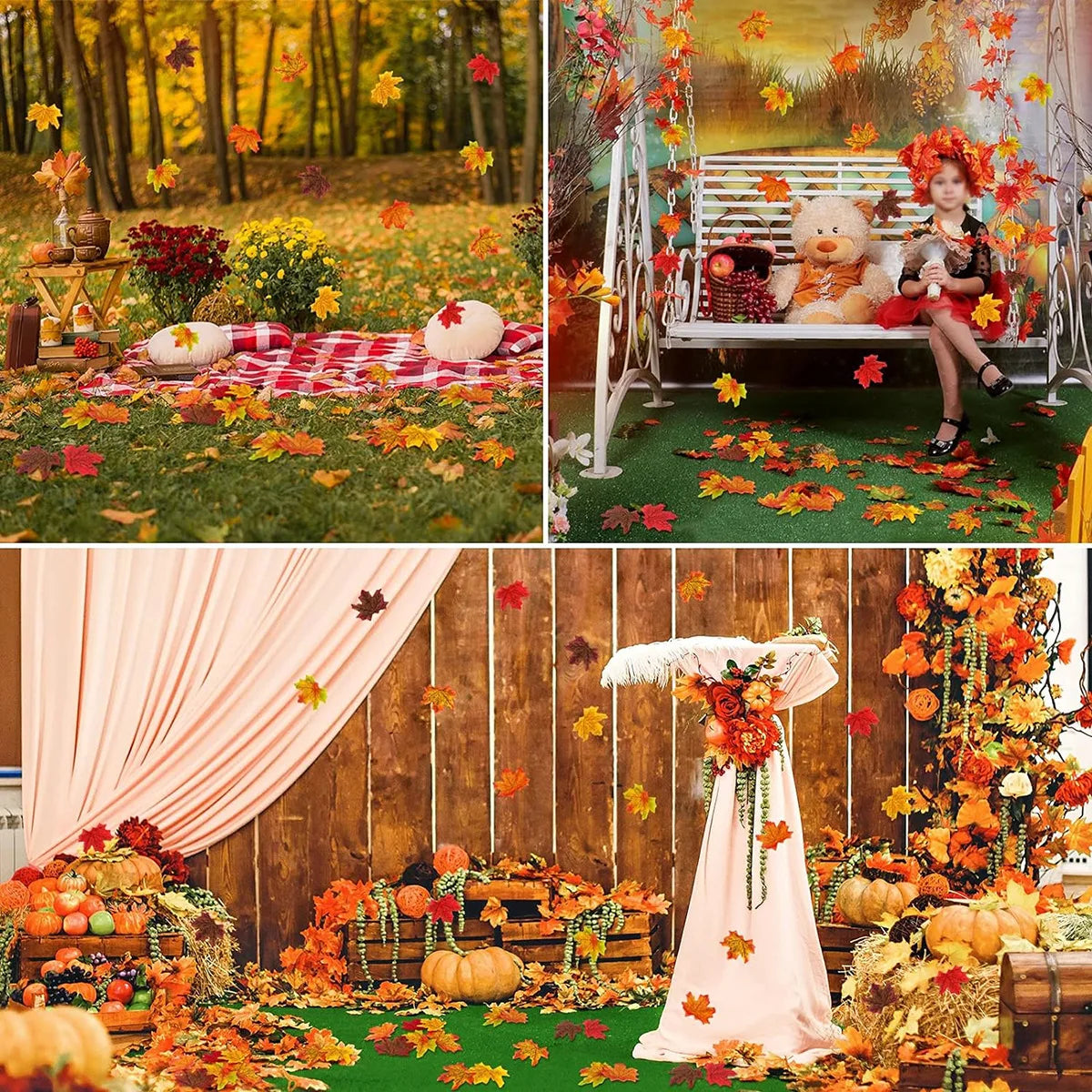 Silk Maple Leaf Artificial Flowers – Autumn Wedding & Home Decor Artificial Silk Leaves Axl