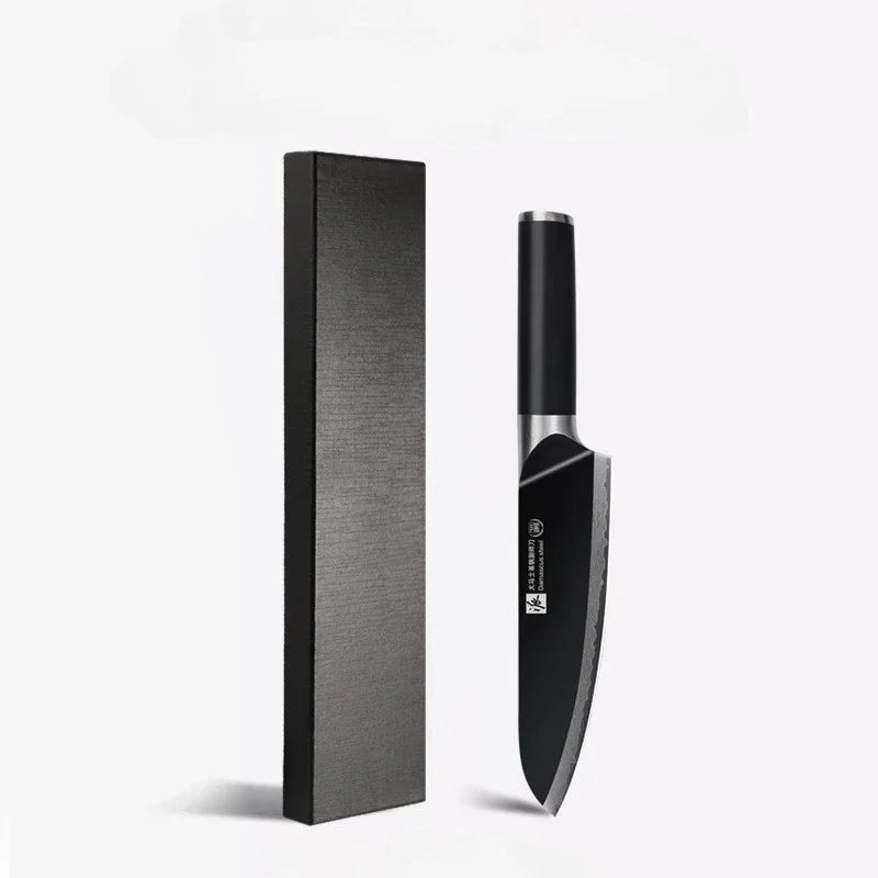PLYS Damascus Steel Chef Knife – Japanese Style & Gift Box Damascus Chef Knife Axl black