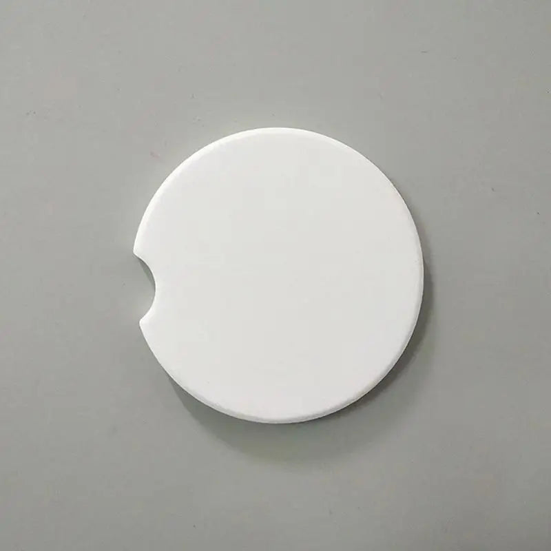 2-Pack Absorbent Ceramic Car Coasters – Universal Cup Holder Mat Car Cup Coaster Axl