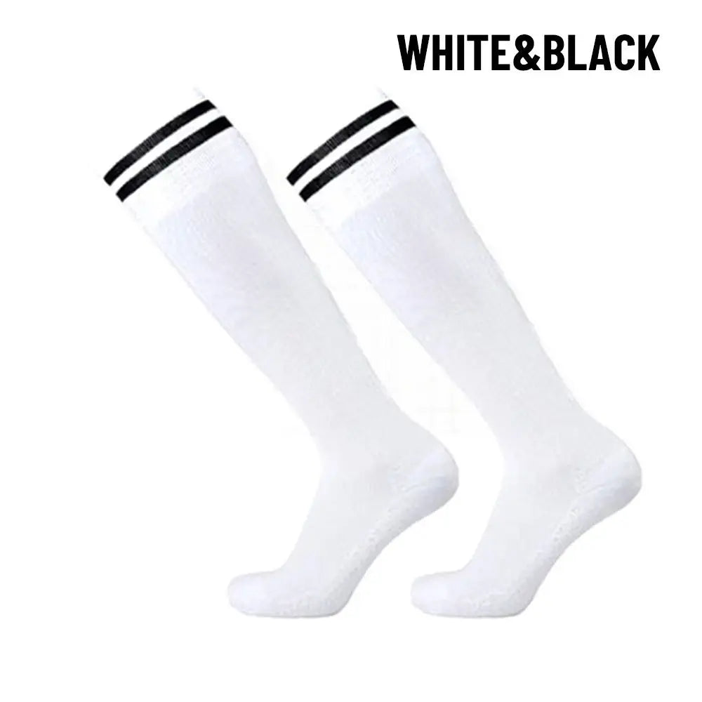 Kids Non-Slip Grip Football Socks – Breathable Sports Socks Kids Football Socks Axl white-black