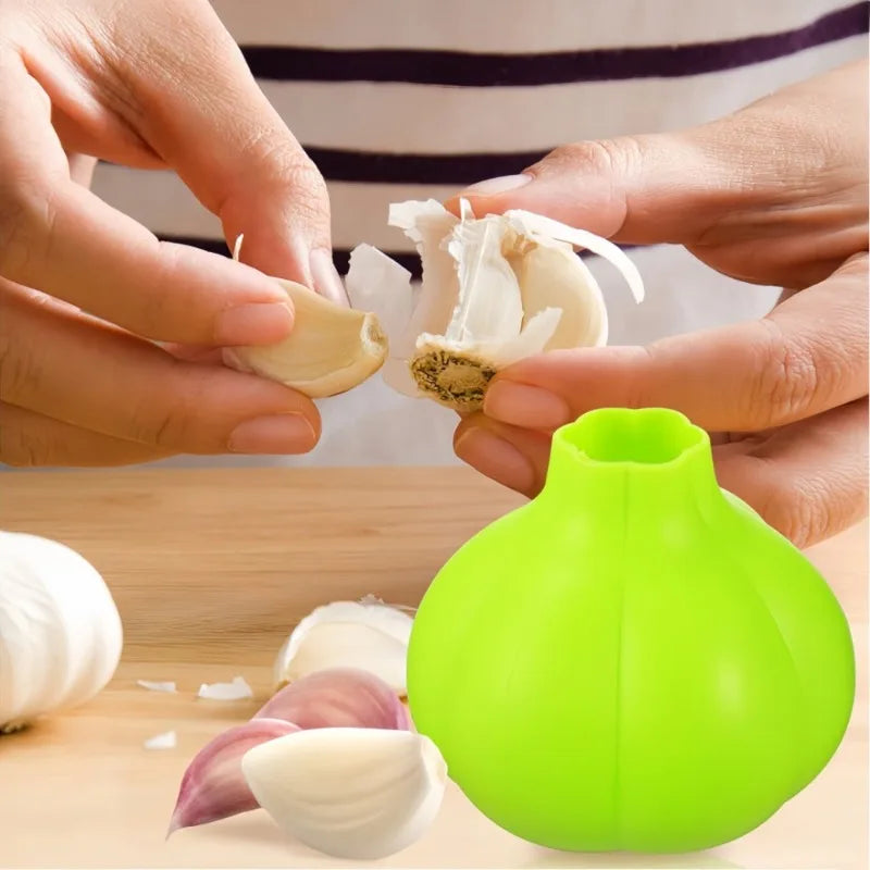 Silicone Garlic Peeler – Easy Skin Remover Kitchen Tool Garlic Peeler Axl