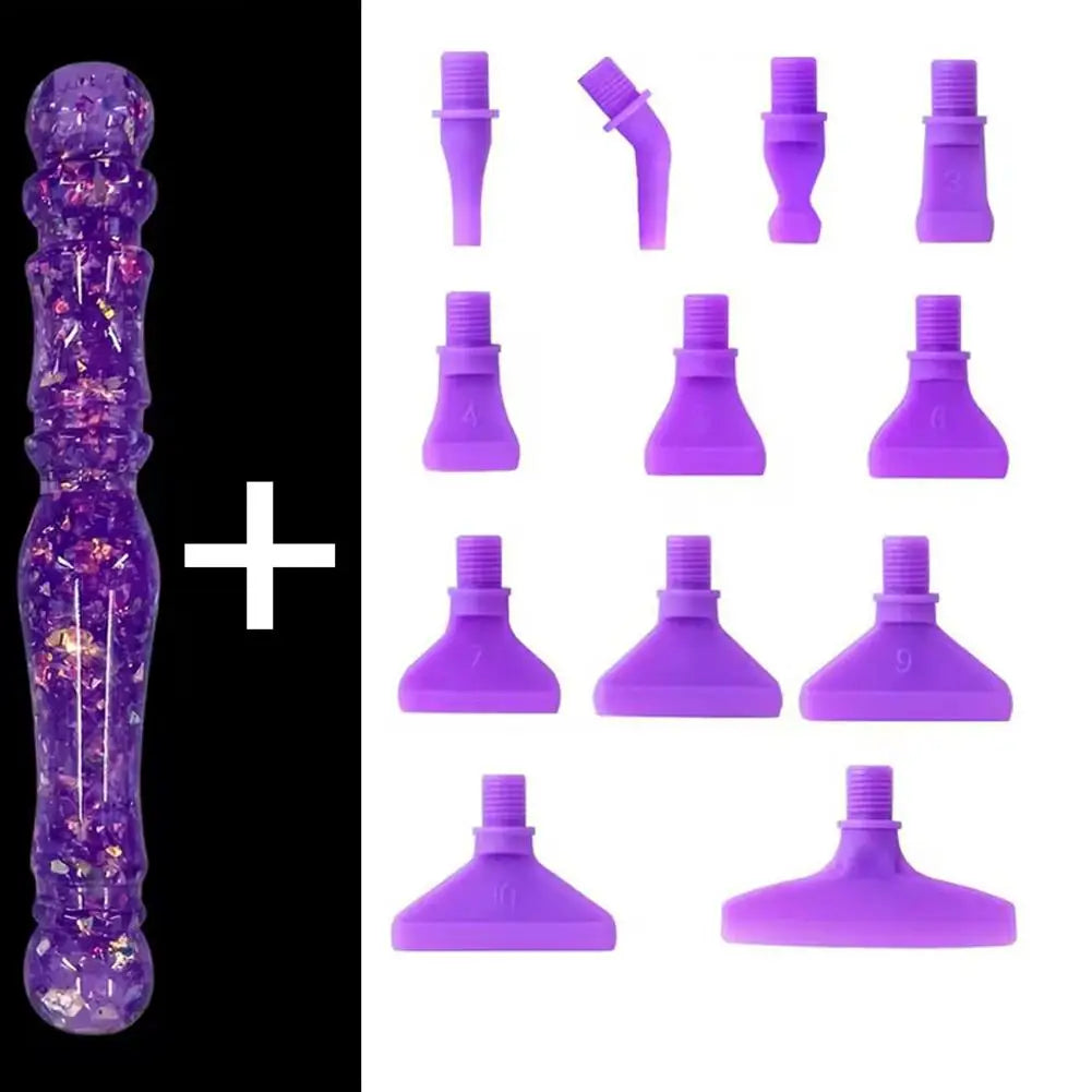 5D Diamond Painting Pen with 12 Replaceable Tips | Dotting Tool Diamond Painting Pen Axl A