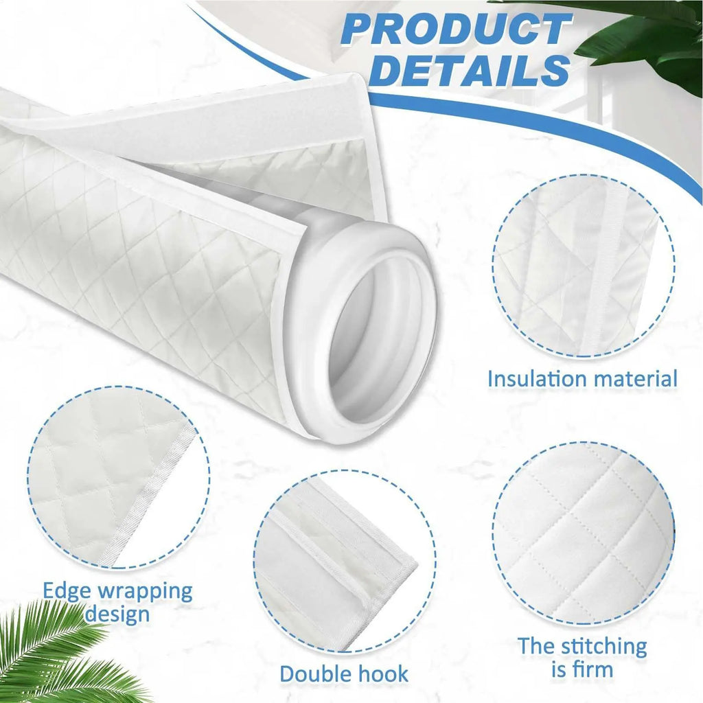 AC Hose Insulation Sleeve – 5"–6" Exhaust Pipe Wrap Cover AC Hose Insulation Sleeve Axl