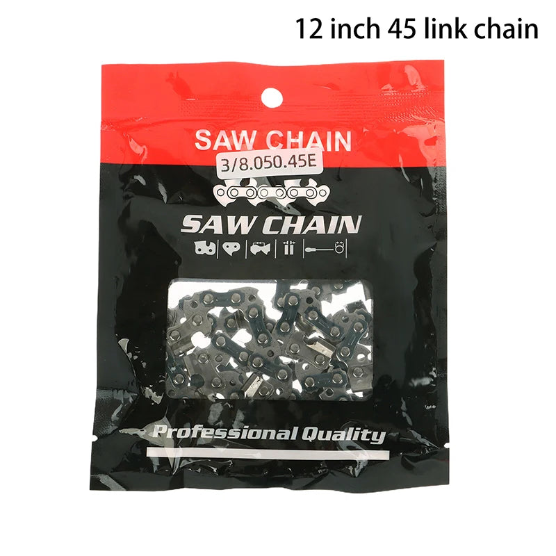 Metal Chainsaw Chain 4–16 Inch | Wood Cutting Replacement Blade Chainsaw Chain Axl 12inch 45link chain