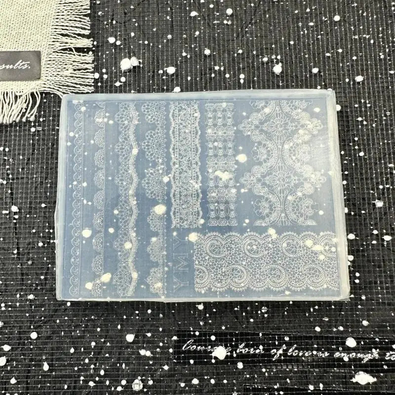 3D Silicone Nail Mold – DIY Lace & Ribbon Nail Art Templates Nail Art Mold Axl A2
