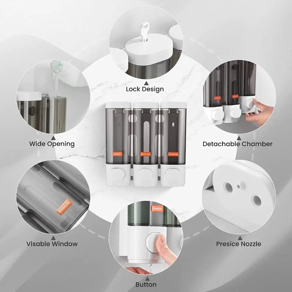 Wall-Mounted Foam Soap Dispenser – ABS Manual Pump Soap Dispenser Axl