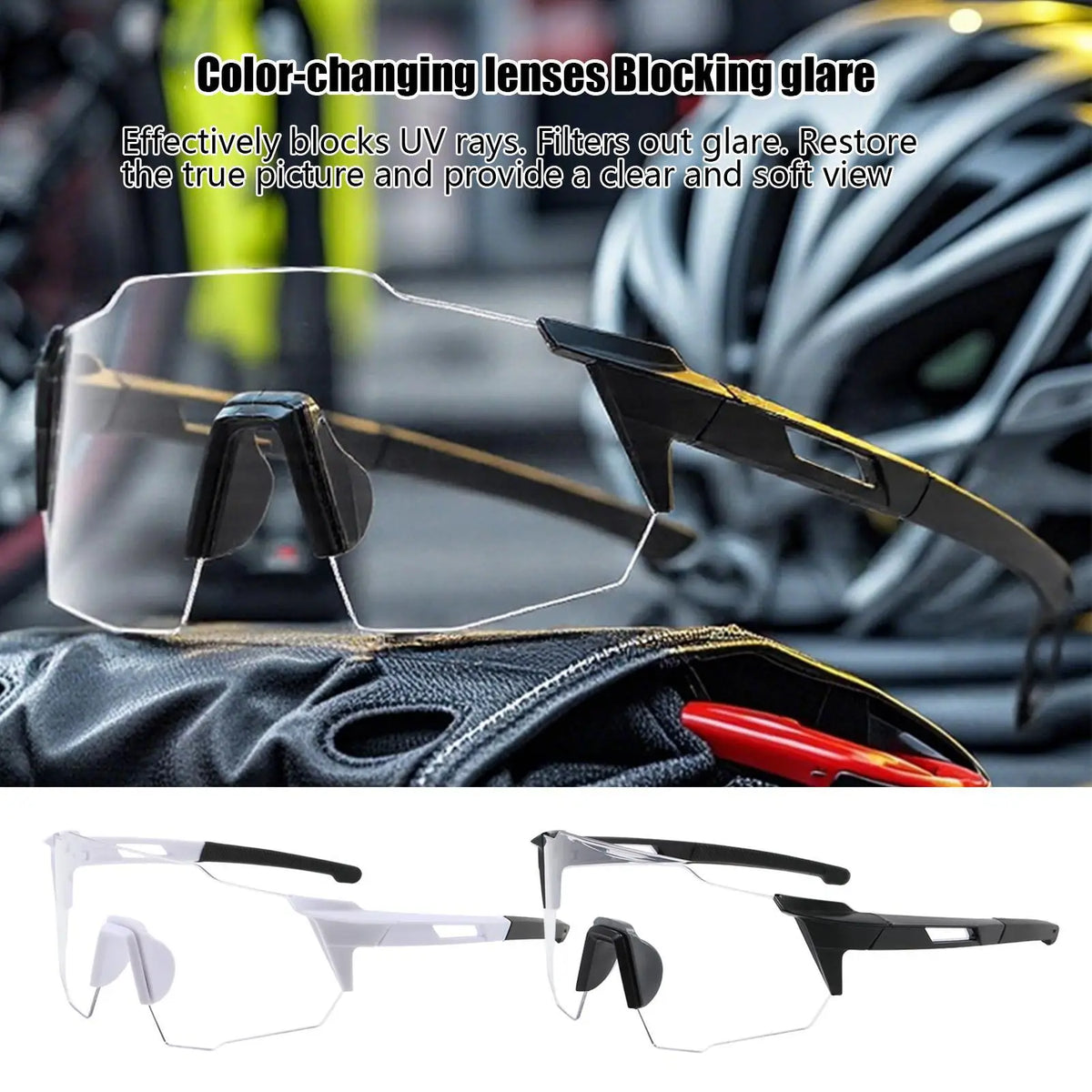 Photochromic Cycling Sunglasses UV400 Sports Eyewear Unisex Cycling Sunglasses Axl