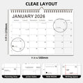 2026 Desktop Monthly Calendar | Daily Planner Jan 2026–Jun 2027 Desktop Calendar Axl 1pc