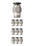 PC4-M10 Pneumatic Push-In Fitting 10 Pack | 3D Printer PTFE Pneumatic Fitting Axl China Mainland