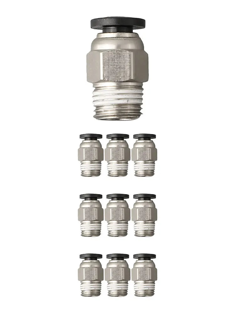 PC4-M10 Pneumatic Push-In Fitting 10 Pack | 3D Printer PTFE Pneumatic Fitting Axl China Mainland