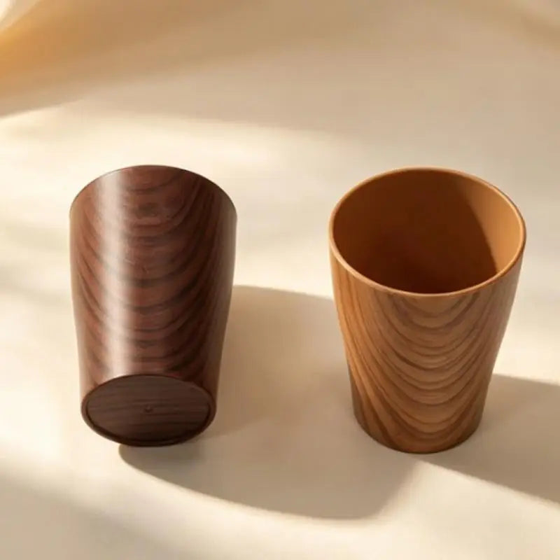 Imitation Wood Grain Mug – Vintage Handmade Coffee & Tea Cup Decorative Drinkware Mug Axl