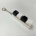 Mechanical Keyboard Keycap Fidget Keychain – 4-Key Desk Toy Fidget Keychain Toy Axl Black-whiteB