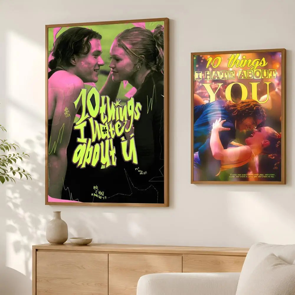 10 Things I Hate About You Poster – HD PVC Self-Stick Wall Art Movie Wall Poster Axl