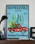 Bernedoodle Christmas Tree Delivery Vintage Metal Tin Sign Vintage Metal Sign Axl aluminum sign aluminum 40x30cm