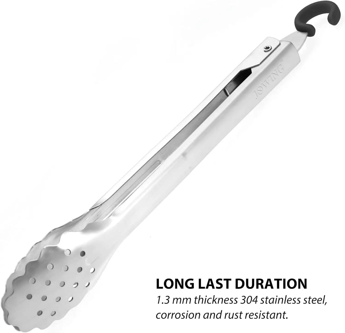BBQ Grill Tongs Set 10 & 12 Inch – Heat Resistant to 600°F BBQ Grill Tongs Axl