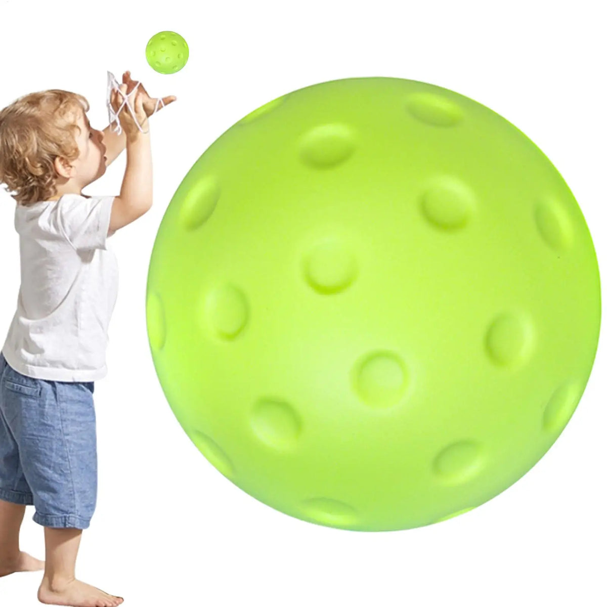 Silent PU Foam Pickleball Training Ball – Indoor Practice Pickleball Training Ball Axl