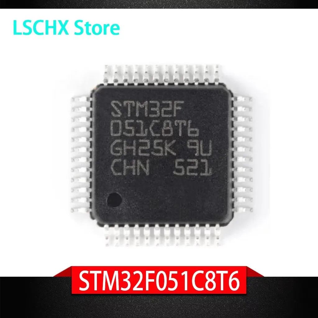 5pcs STM32F051 ARM Cortex-M0 MCU Microcontrollers Pack Microcontroller IC Pack Axl STM32F051C8T7