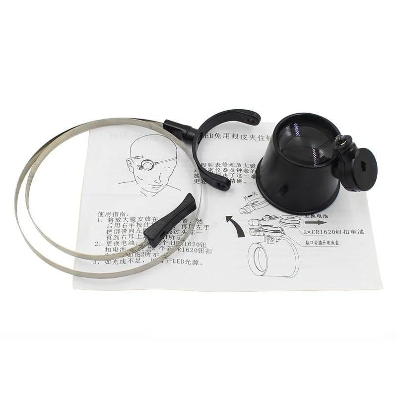 15X LED Loupe Magnifier Glasses – Watch & Clock Repair Tool Loupe Magnifier Axl
