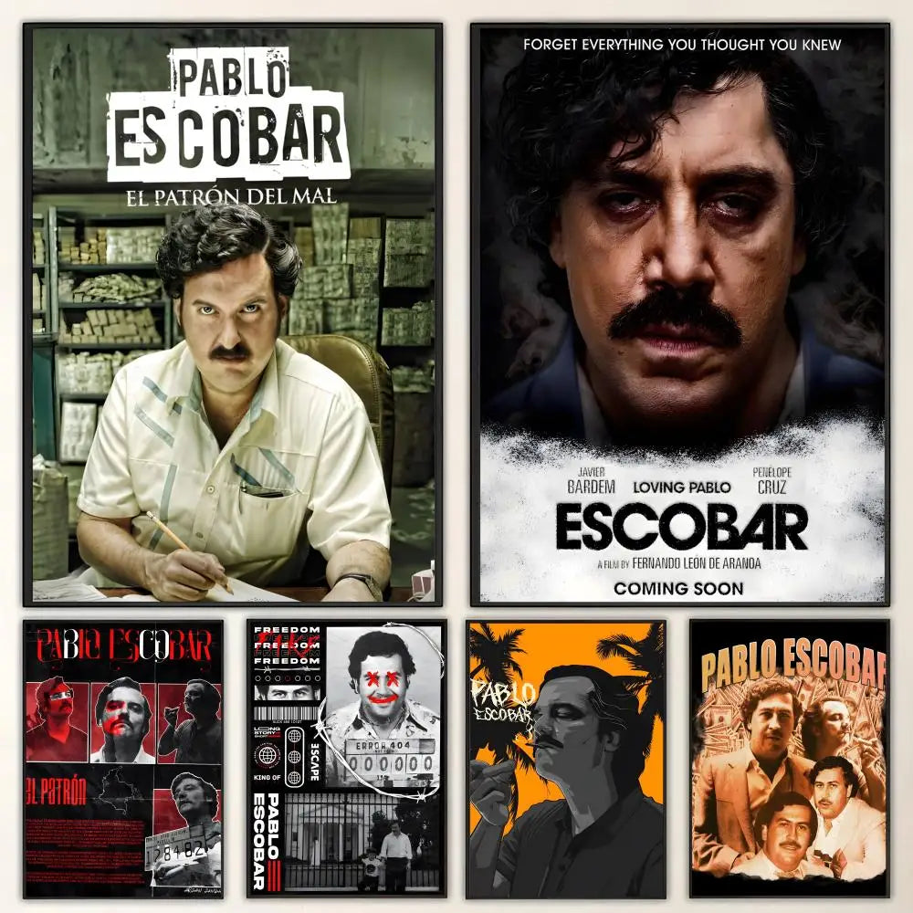 Pablo Escobar HD Art Poster – Waterproof Sticky Wall Decor Wall Art Poster Axl
