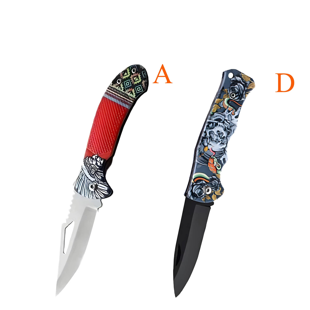 Folding Stainless Steel Paring Knife – Portable Kitchen Knife Folding Kitchen Knife Axl Knife-AD-2PCS