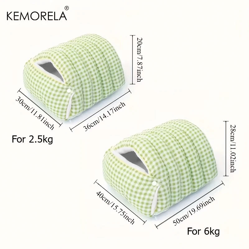 KEMORELA Fuzzy Cat Sleeping Bag – Warm Washable Pet Bed Cat Sleeping Bag Axl