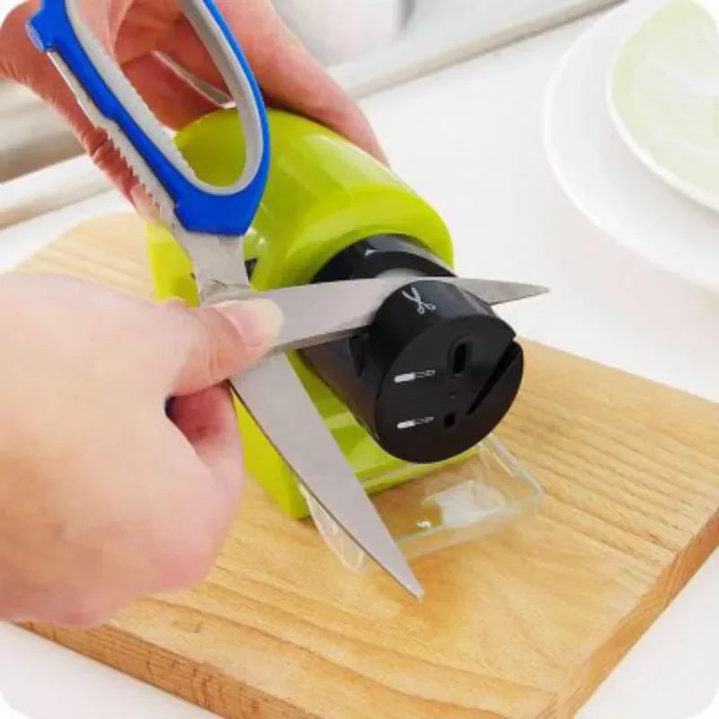 PLYS Electric & Manual Knife Sharpener – Ceramic & Steel Knife Sharpener Axl