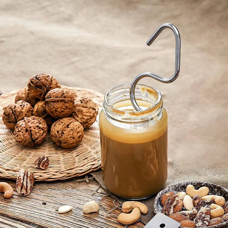 Stainless Steel Peanut Butter Mixer Scraper – Kitchen Stirrer Kitchen Stirrer Tool Axl