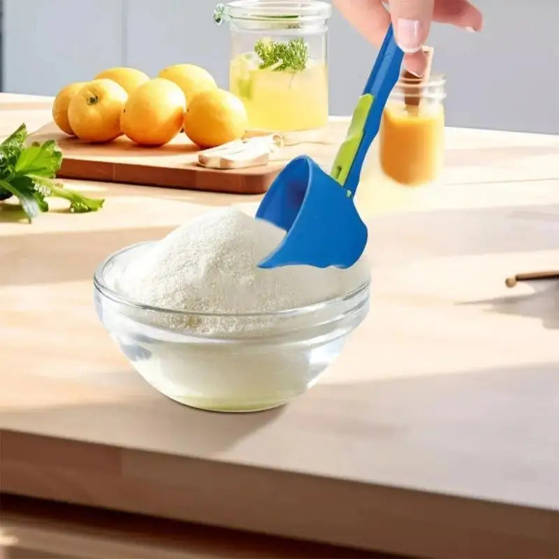 Leak-Proof Protein Powder Scoop – Sliding Funnel Measuring Spoon Measuring Spoon Axl