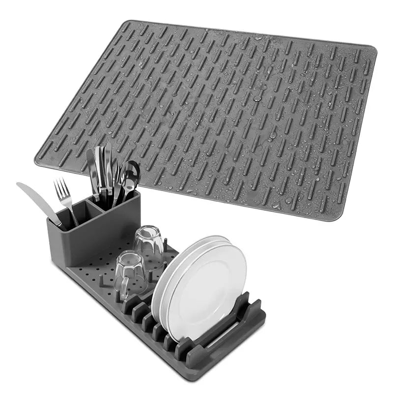 Foldable Silicone Dish Drying Mat – Non-Slip Kitchen Rack Silicone Drying Mat Axl