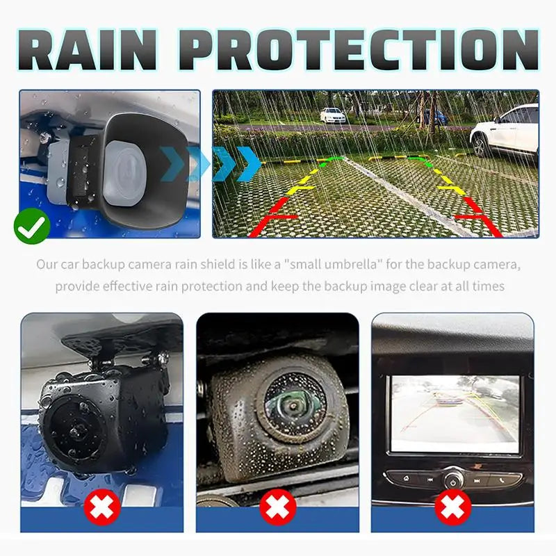 Silicone Backup Camera Rain Shield – Anti-Rain Cover for Cars Camera Rain Shield Axl
