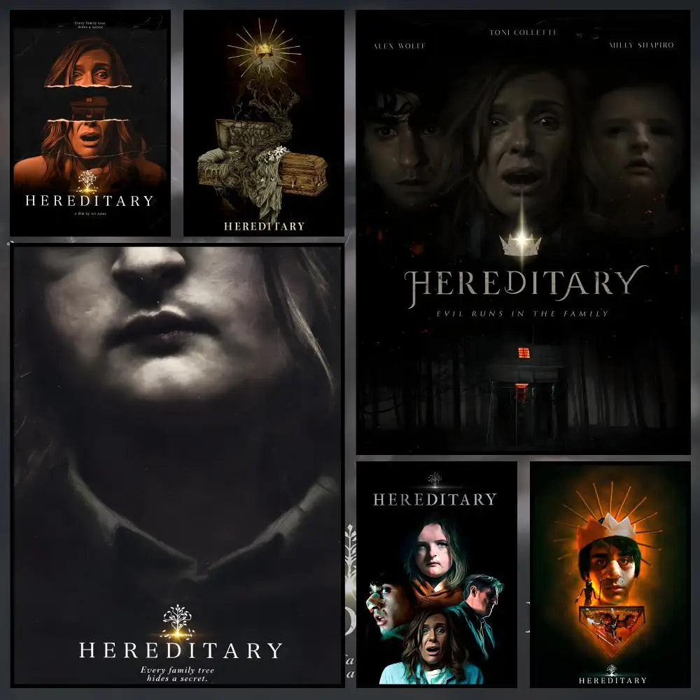 Hereditary Movie Poster – Waterproof PVC Peel-and-Stick Wall Art Movie Wall Poster Axl